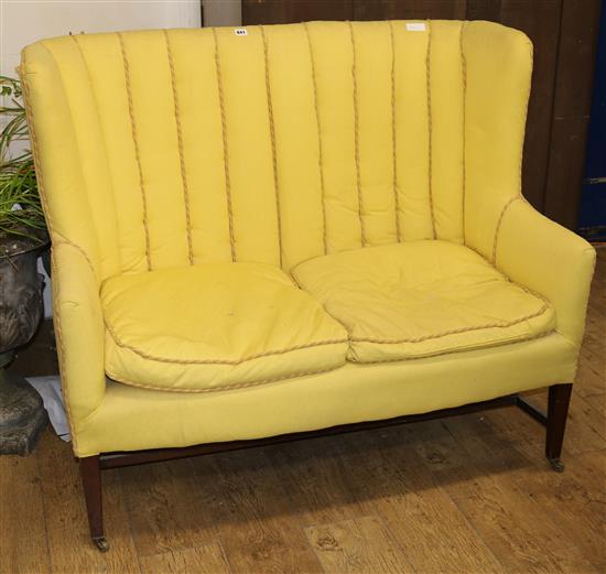 An upholstered sofa, W.123cm